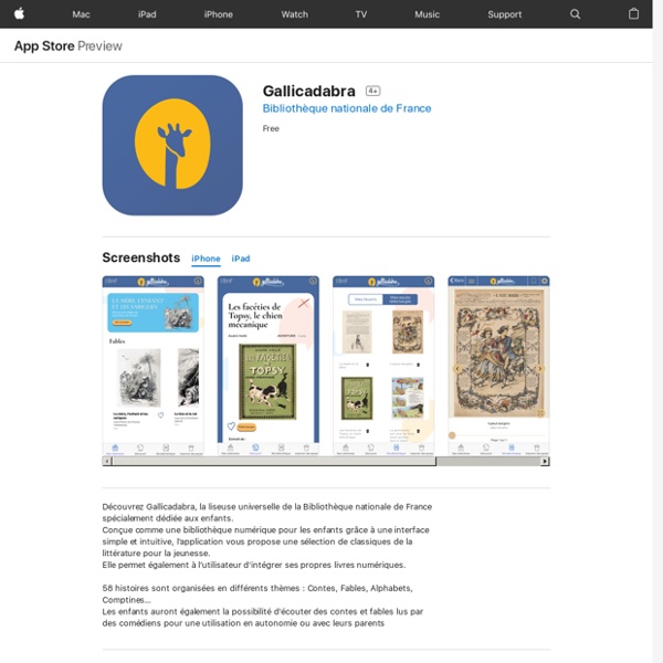 BnF : Appli ‎Gallicadabra (App Store)
