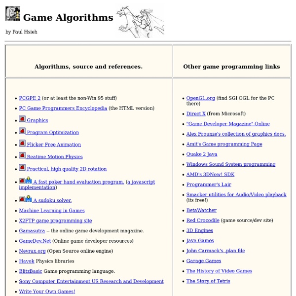 Game Algorithms