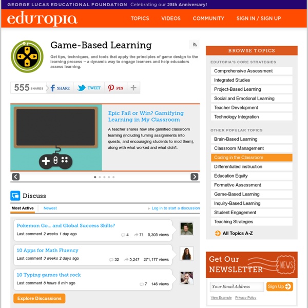 Blogs on Game-Based Learning