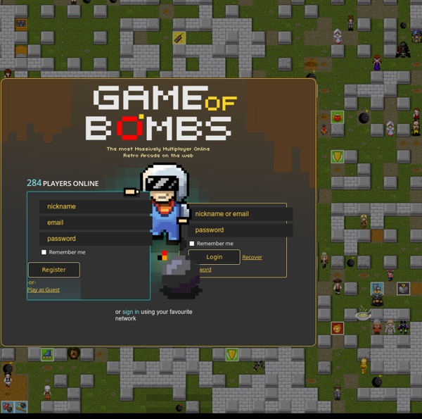 Massively Bomberman Online with up to 1000 players on the single map