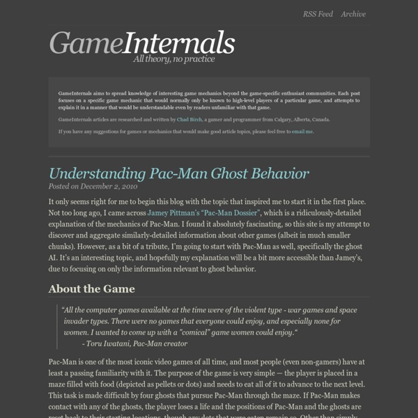 Understanding Pac-Man Ghost Behavior