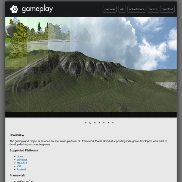 Gameplay - free 3D game engine