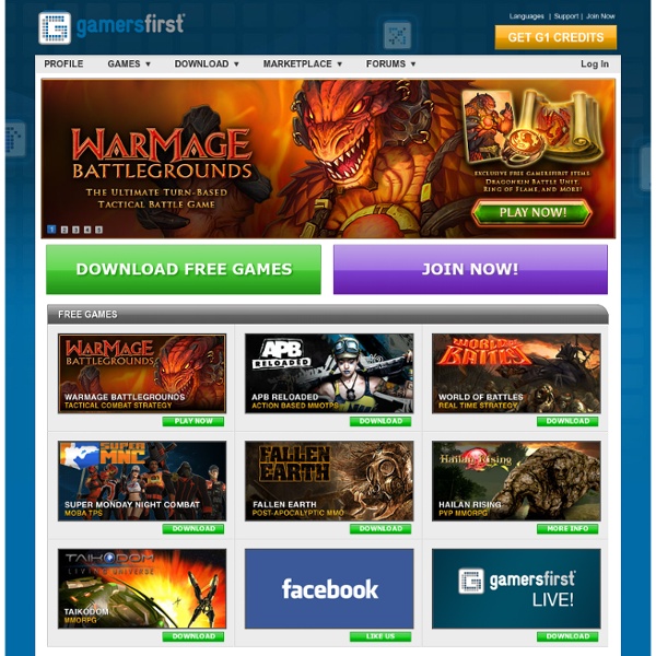 GamersFirst – Free To Play Multiplayer Online Games, Free MMO, Fantasy MMO, Online FPS, Adventure, Shooting & Strategy Games Online