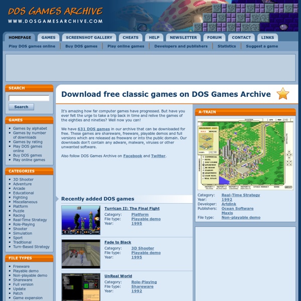 DOS Games Archive: download free classic games (MS-DOS)