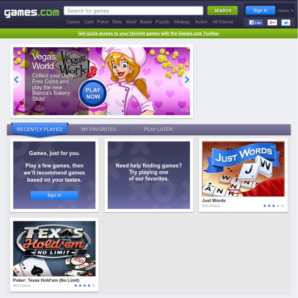 Games.com: Play Games Online - Free Games, Download Games, Game Tips