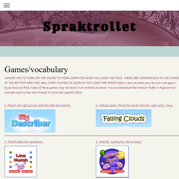 Games/vocabulary - spraktrollet