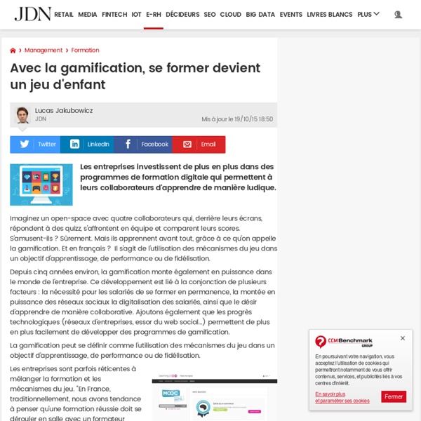 Avec la gamification, se former devient un jeu d'enfant