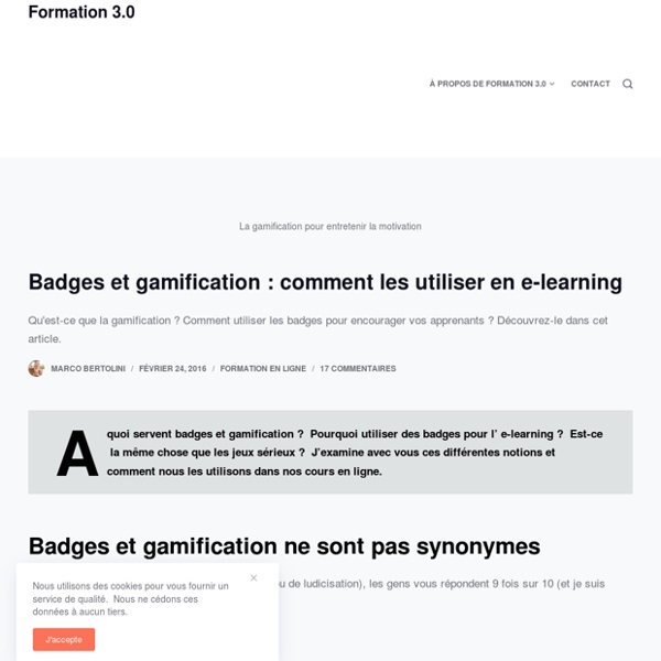 Comment utiliser les badges et la gamification en e-learning