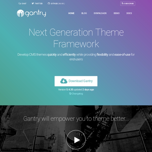 Gantry Framework - Flexible and Powerful Web Platform