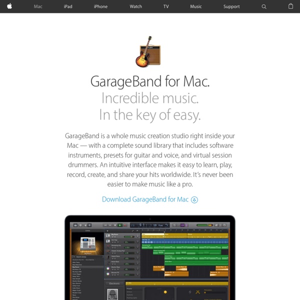 GarageBand for Mac - Apple
