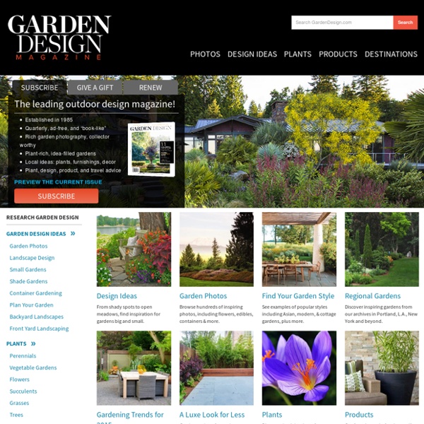 Gardening & Landscape Design, Ideas and Tips