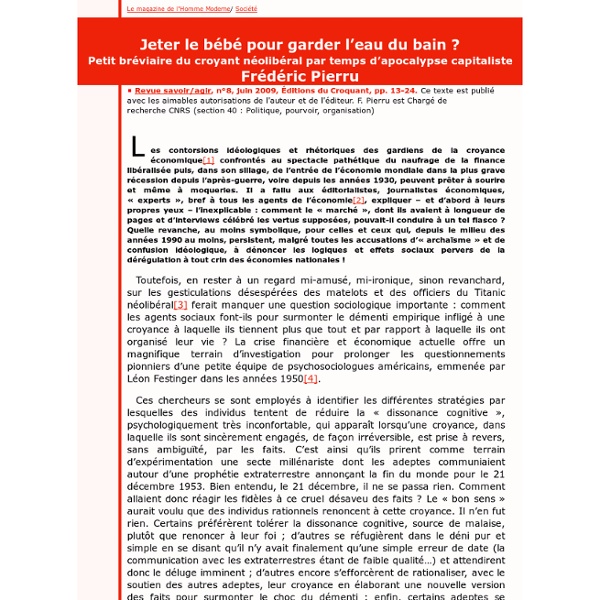 Jeter le bébé pour garder l’eau du bain ?, par Frédéric Pierru (savoir/agir 8 - Le MHM)