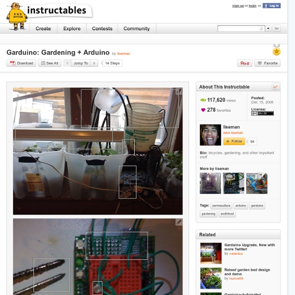 Garduino: Gardening + Arduino