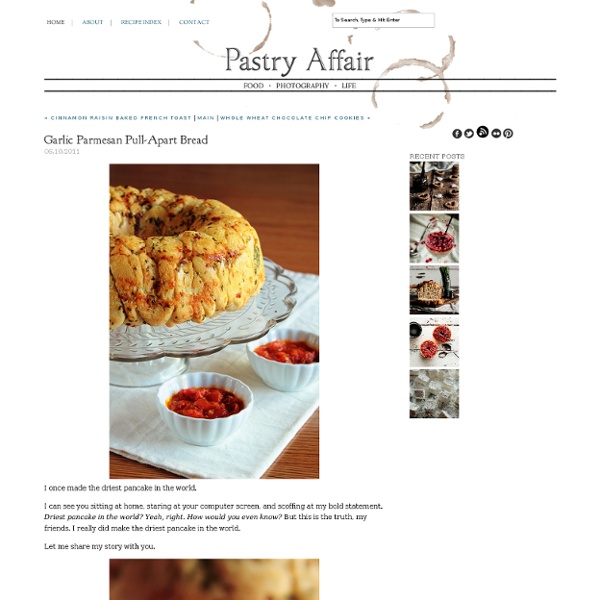 The Pastry Affair - Home - Garlic Parmesan Pull-Apart Bread