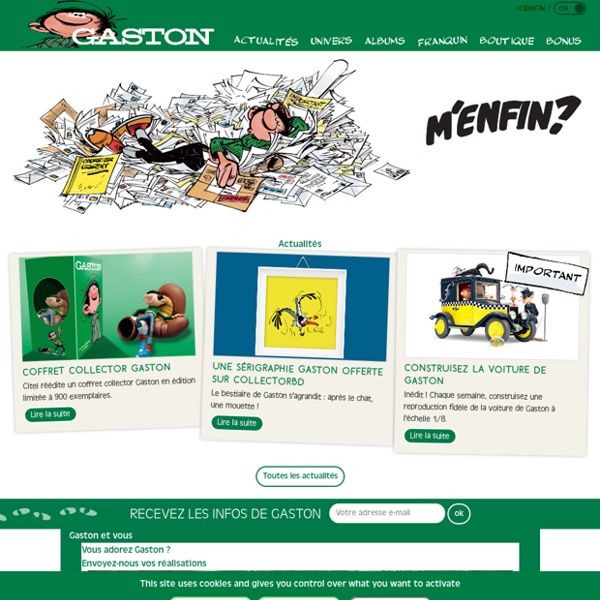 Gaston Lagaffe - Le site officiel du personnage de BD - Franquin