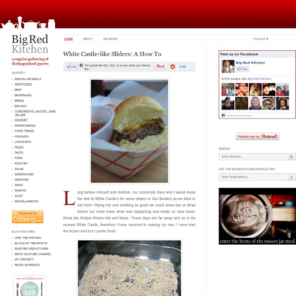 Big Red Kitchen: White Castle-like Sliders: A How To