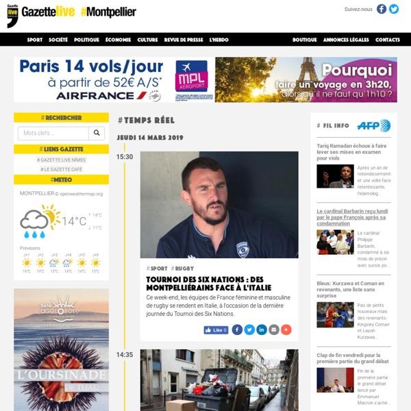 Toute l'actualité de Montpellier en ligne