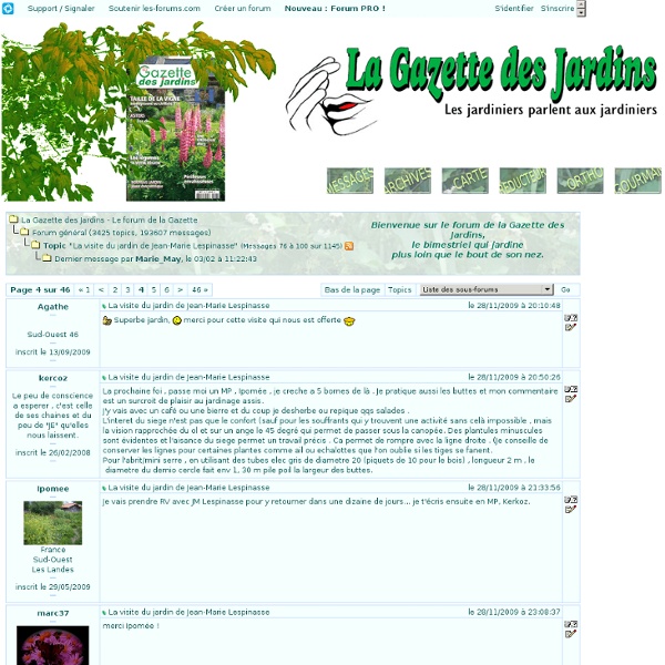 Topic "La visite du jardin de Jean-Marie Lespinasse"