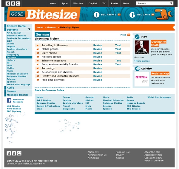 GCSE Bitesize - Listening: higher