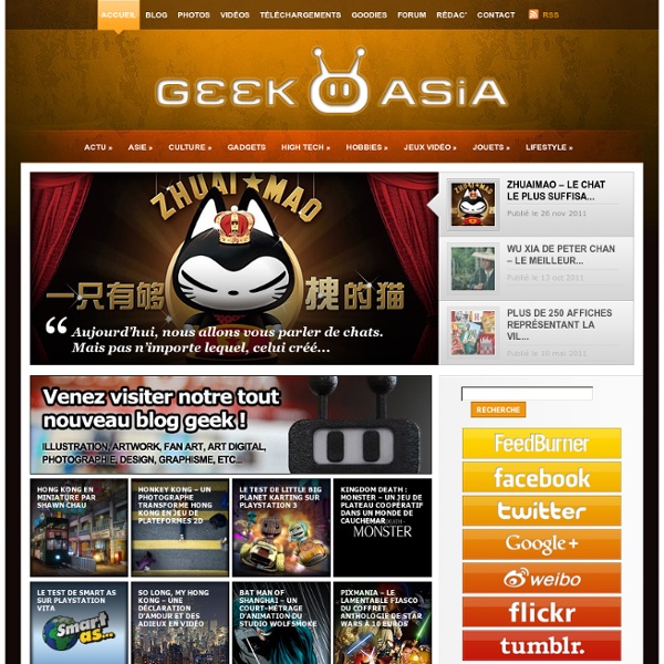 Gadgets, High Tech, Asie & Geekeries