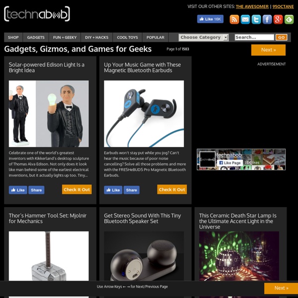Cool Gadgets, Gizmos, Games and Weird Science