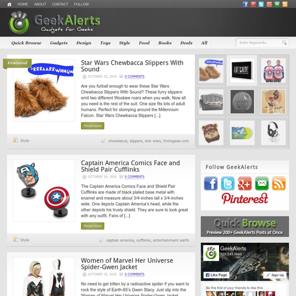 GeekAlerts - Gadgets for Geeks + Online Coupons & Promo Codes