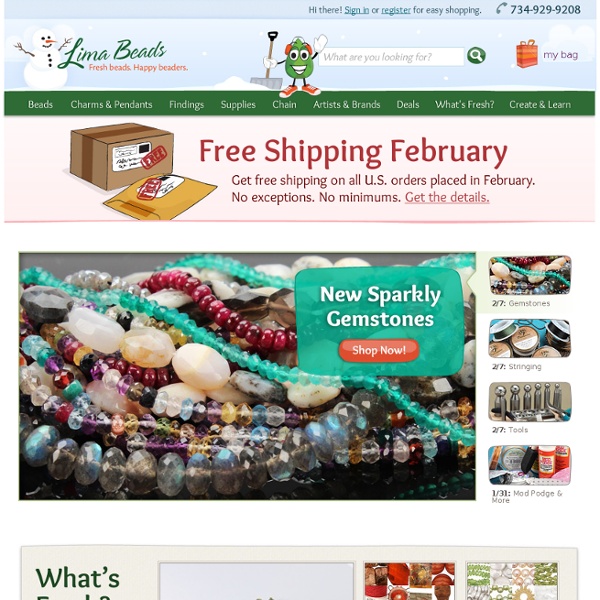 Lima Beads has Gemstone Beads, Metal, Czech Glass, CZ, Findings & Supplies!