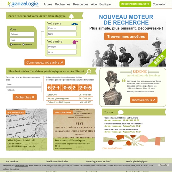 Genealogie.com : La généalogie : Etat-civil, faire son ...