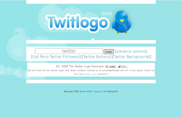Generate Your Own Twitter Logo