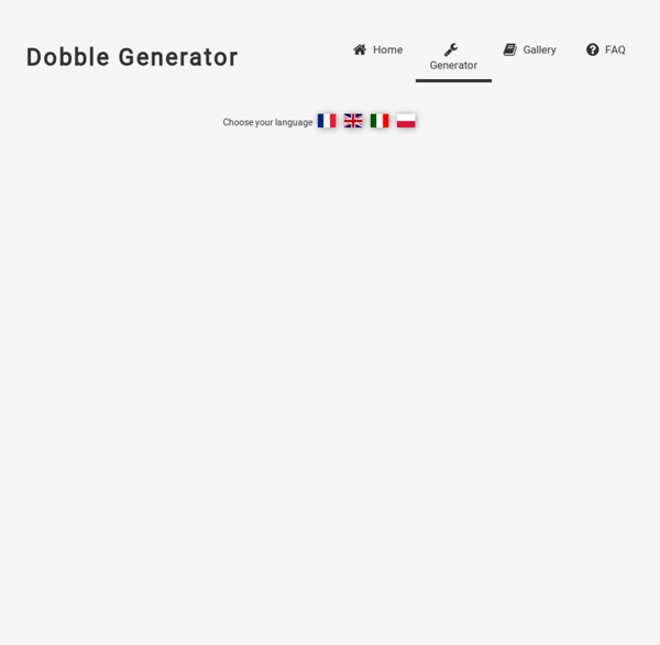 Générateur de Dobble