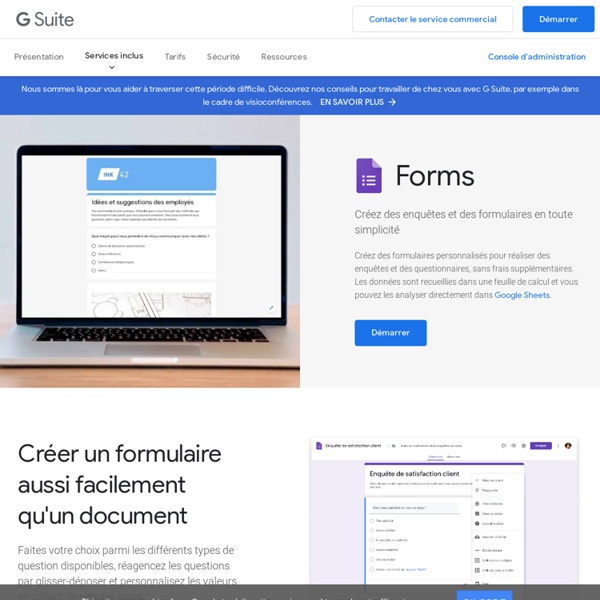 Forms : générateur de formulaires en ligne pour votre entreprise 