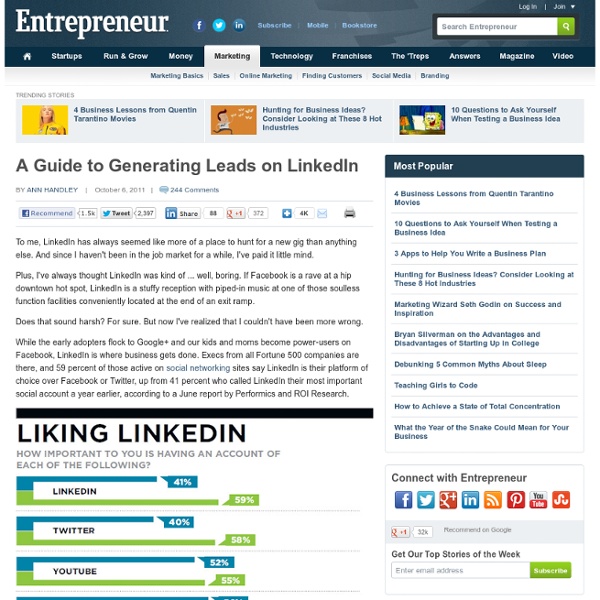 A Guide to Generating Leads on LinkedIn