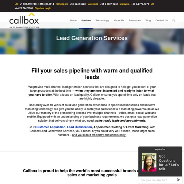 Appointment Setting/Lead Generation