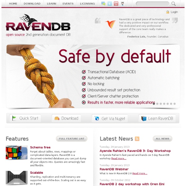 RavenDB - 2nd generation document database