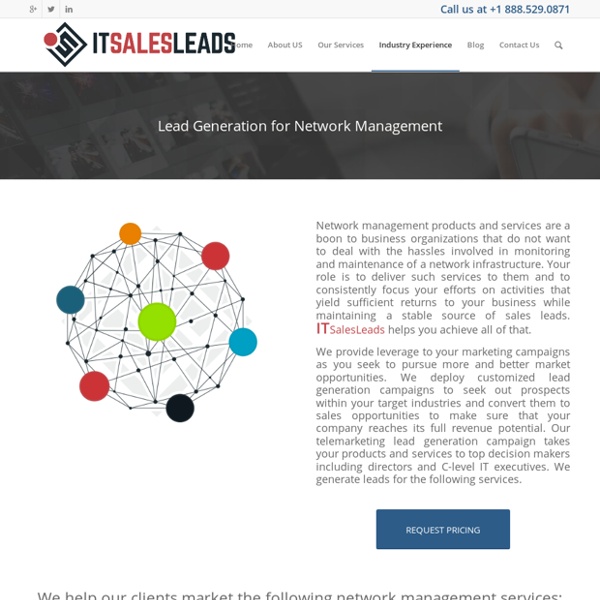 Lead Generation for Network Management