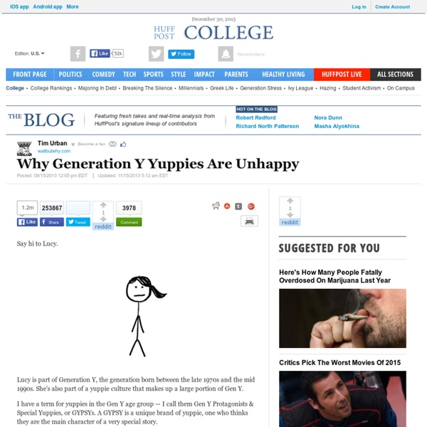 Why Generation Y Yuppies Are Unhappy