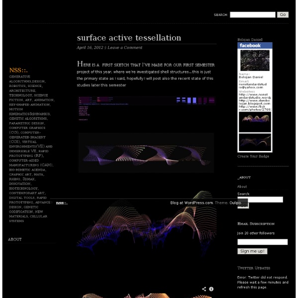 Generative algorithms, architecture, processing, urbanism, genetic algorithms, parametric design, advanced design