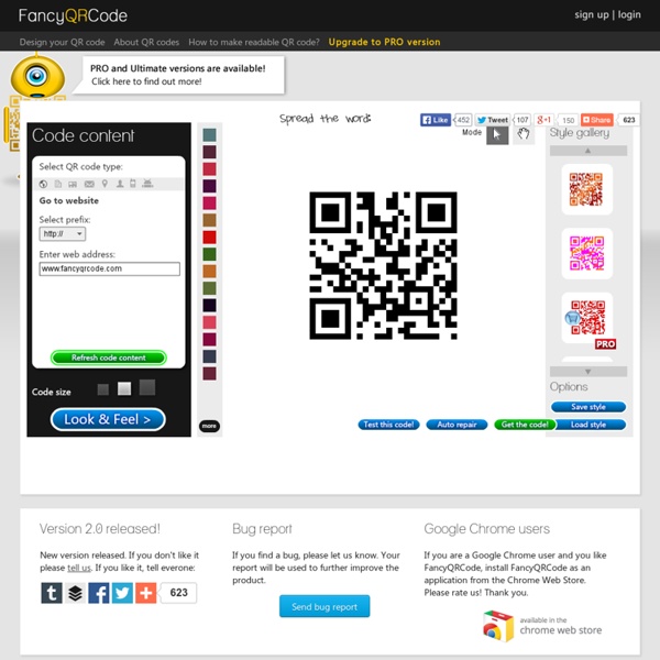Online QR code generator and designer with logo and colors - FancyQRCode