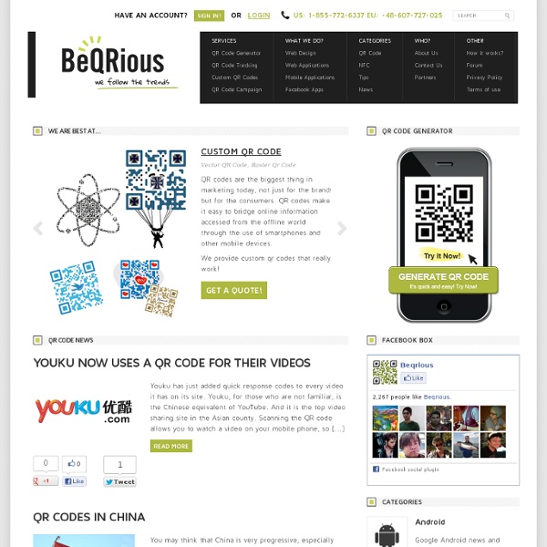 Tracking System - Creator - QR Code Generator - Mobile Tagging