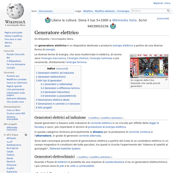 Generatore elettrico