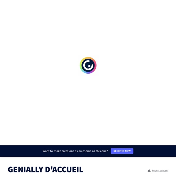 D&#39;ACCUEIL by valerie.perreaut on Genially