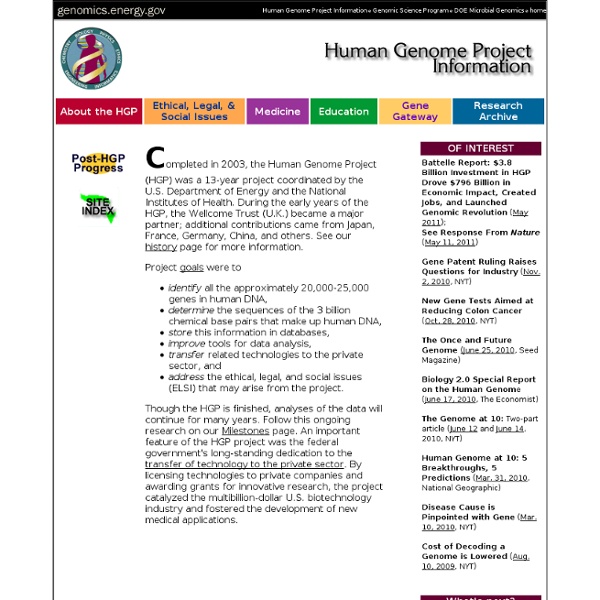 Human Genome Project Information