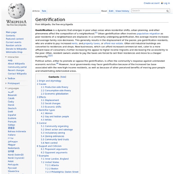 Gentrification, wikipedia