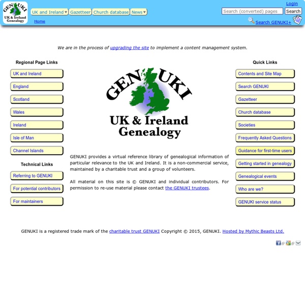 UK & Ireland Genealogy