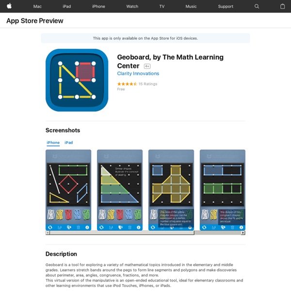 Geoboard, by The Math Learning Center on the App Store
