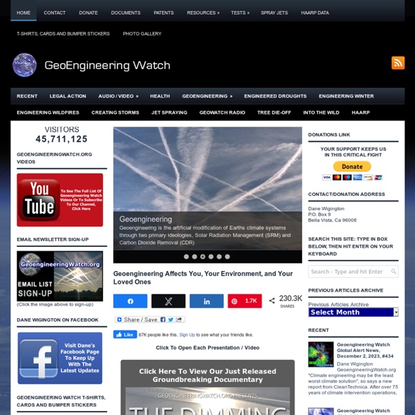 Exposing the climate engineering cover-up
