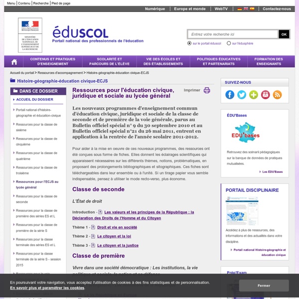 Eduscol - Education civique Ressources