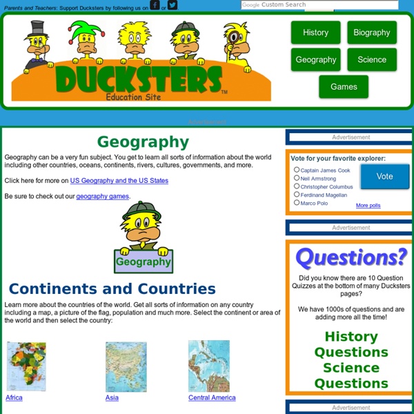 Geography for Kids. World maps and countries.