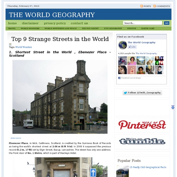 Top 9 Strange Streets in the World