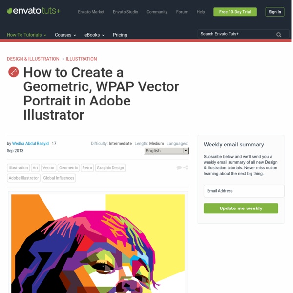How to Create a Geometric, WPAP Vector Portrait in Adobe Illustrator
